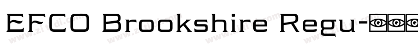 EFCO Brookshire Regu字体转换